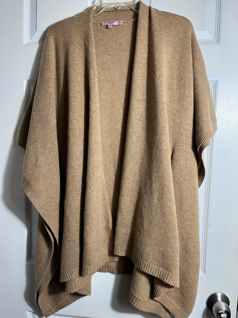 Calypso St. Barth Cashmere Kimono Sweater - Beige XS